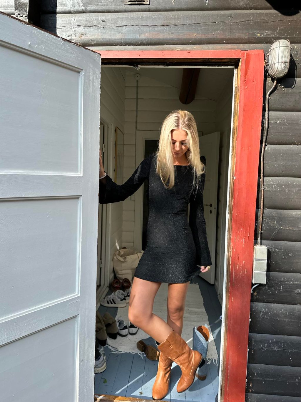 Solange glitter dress - Black