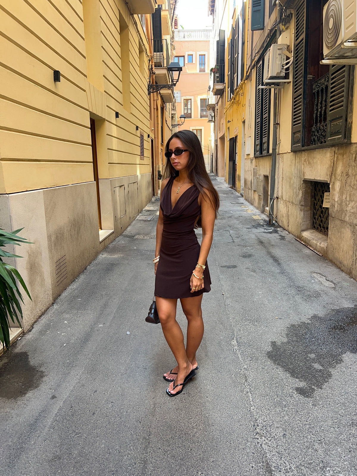 Lonie dress - Brown