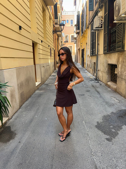Lonie dress - Brown