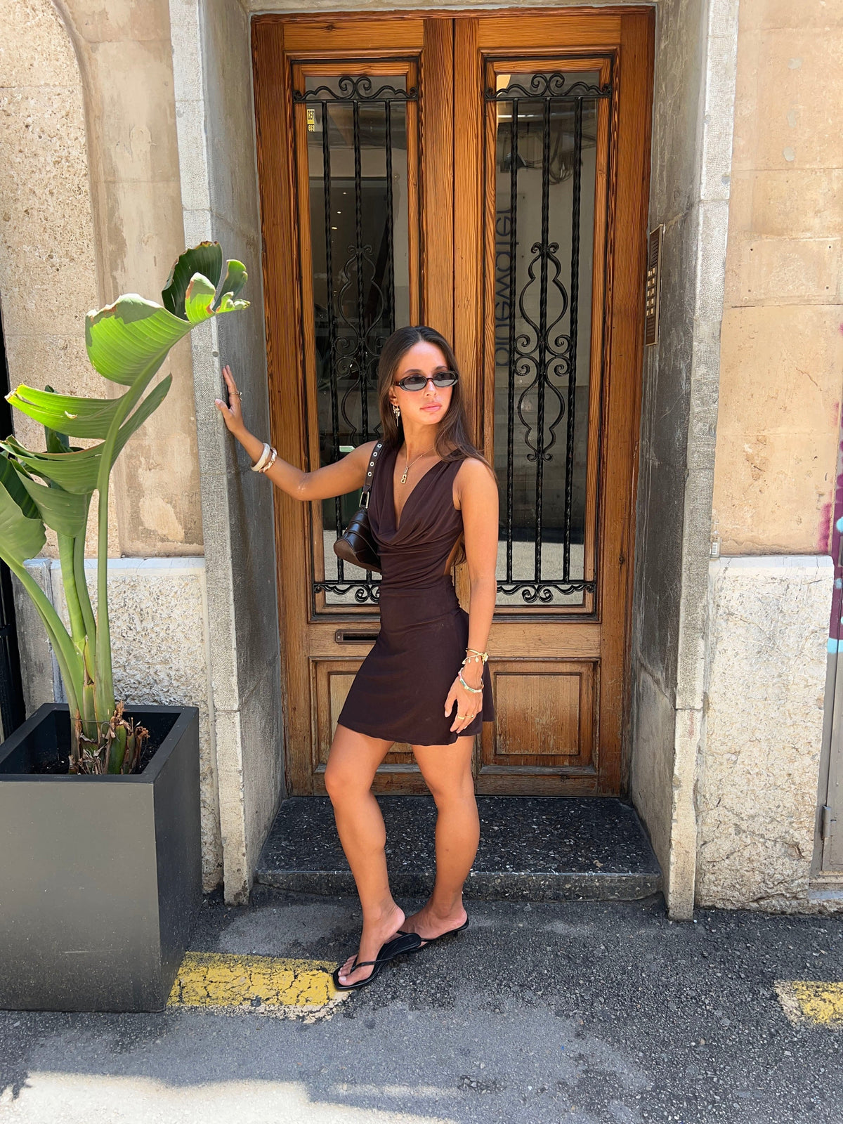 Lonie dress - Brown