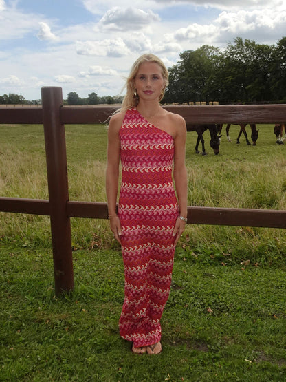Evanthe patterned dress – Multi coloured