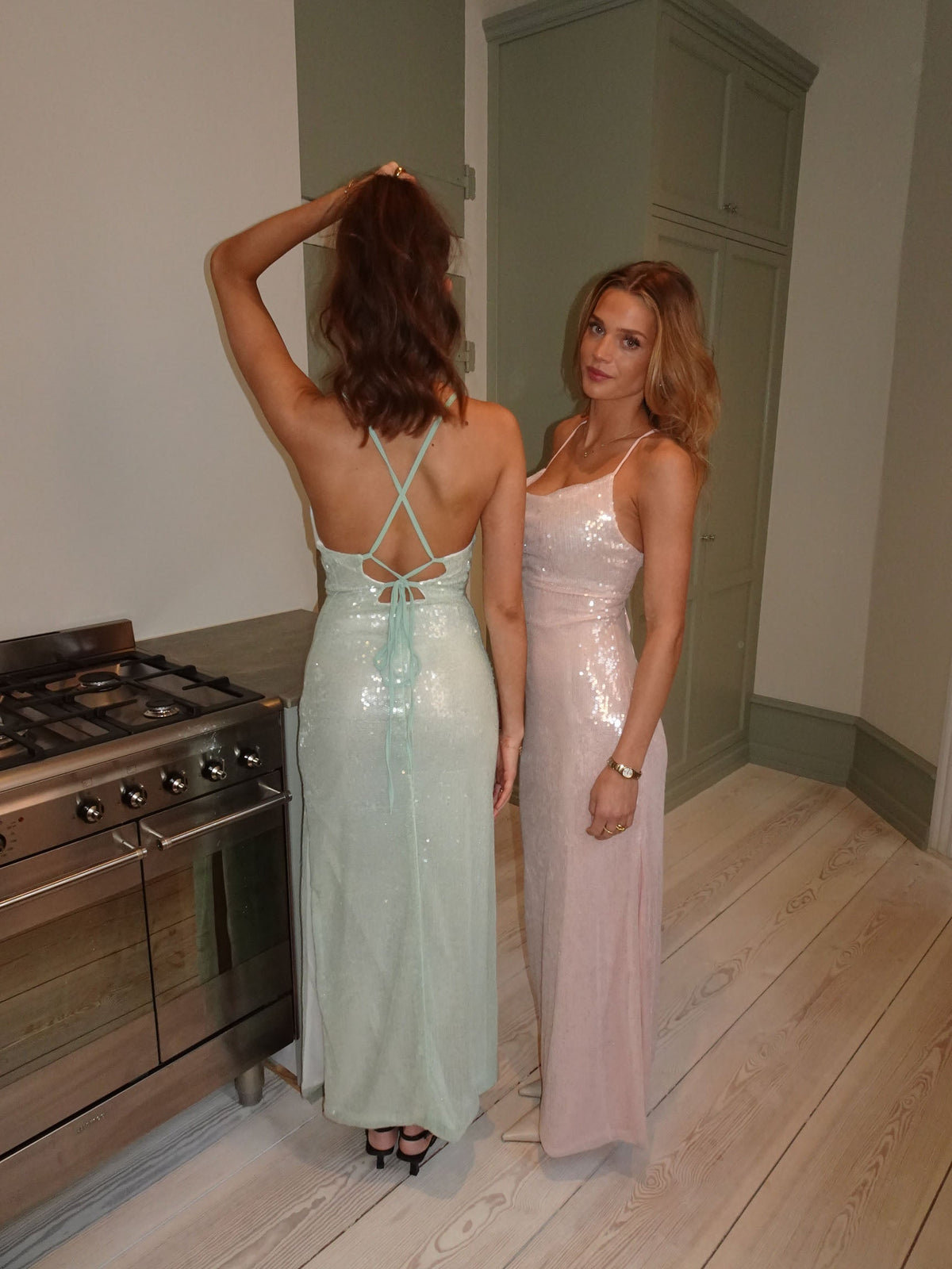 Jullie dress with sequins - Pink
