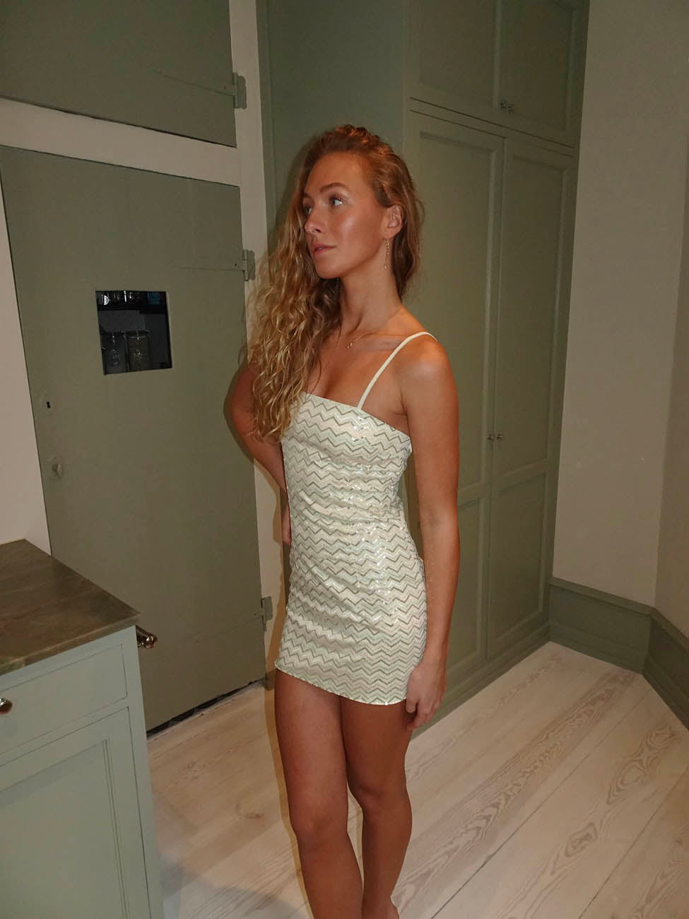Tjorina sequin dress – White