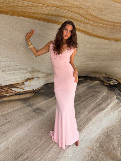 Flora maxi dress - Dusty rose