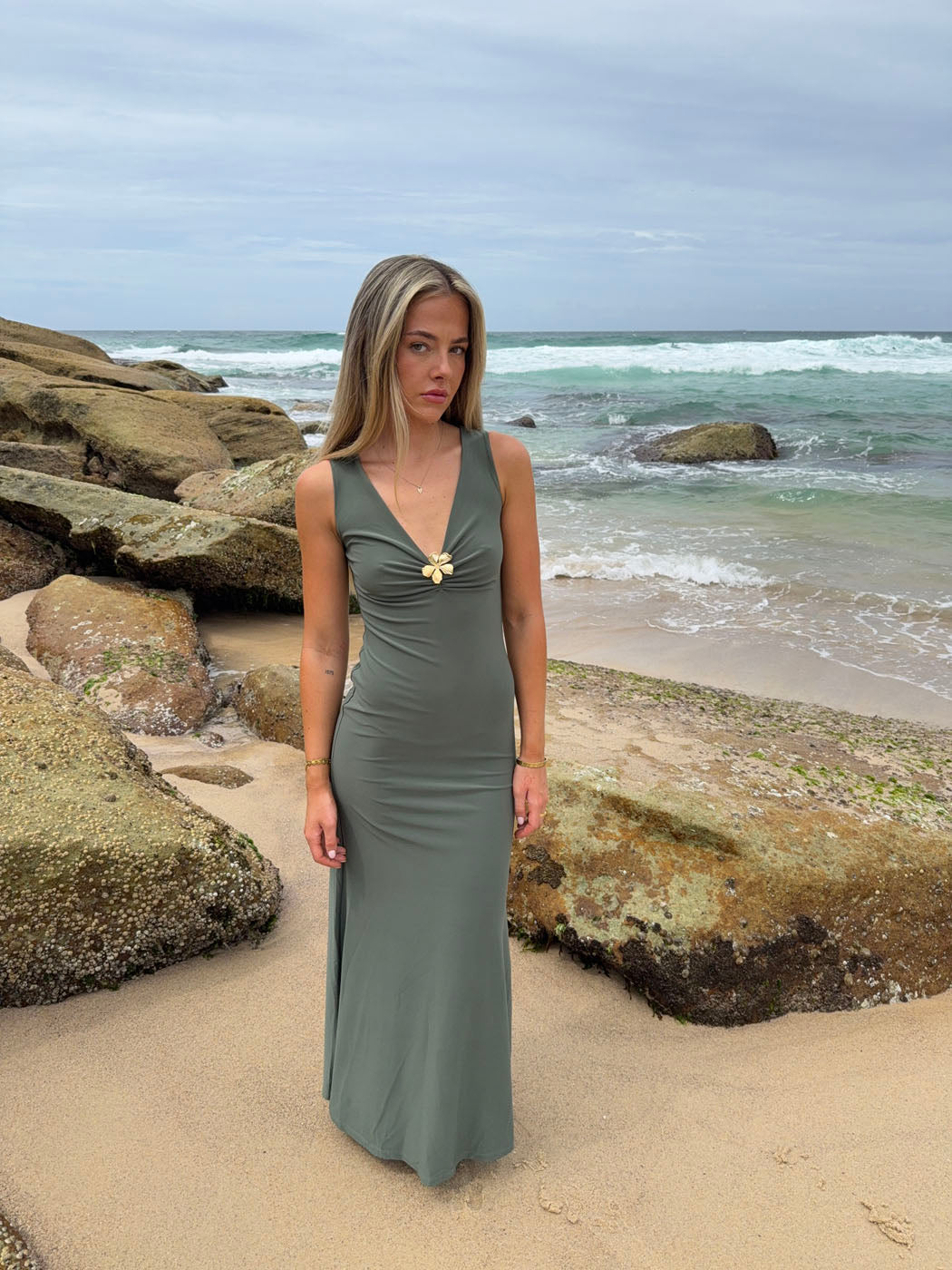 Tita maxi dress - Sage green